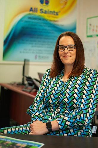 Picture of our Headteacher, Mrs F Lord